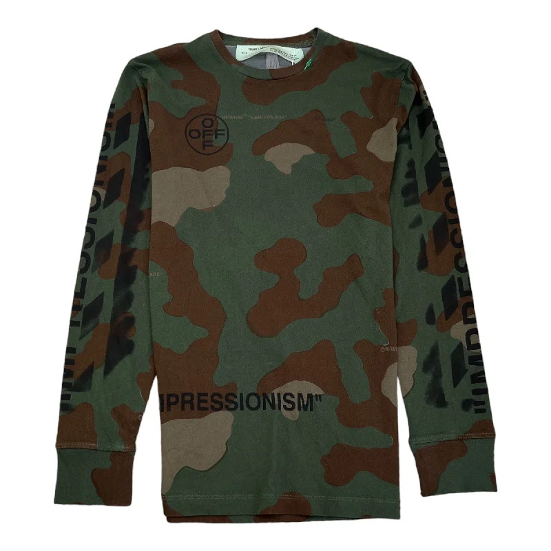 Markdown Madness Men's Arrows Long Sleeve T-Shirt Khaki Size M