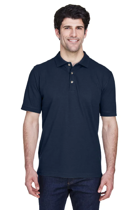 Weekend Shopping Bliss UltraClub Mens Classic Short Sleeve Polo Shirt - Navy Blue - Closeout Weekend Shopping Bliss UltraClub Mens Classic Short Sleeve Polo Shirt - Navy Blue - Closeout