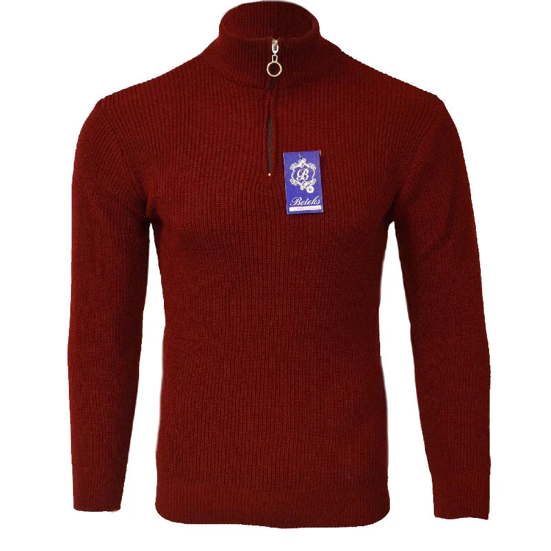 Midnight Madness BEKTASH HALF ZIP SWEATER