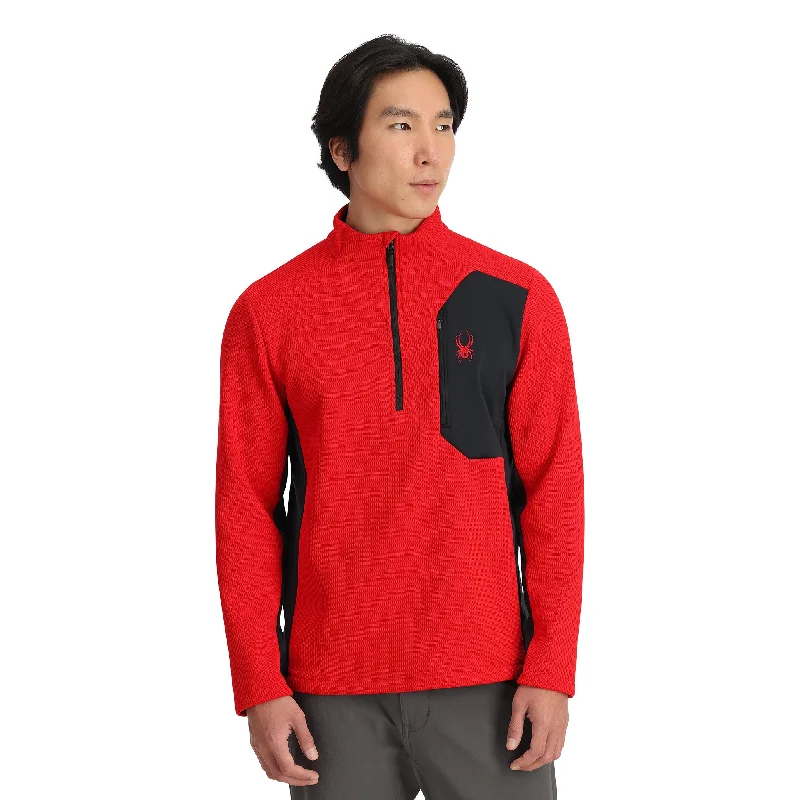 Crazy Savings Mens Bandit Half Zip - Spyder Red