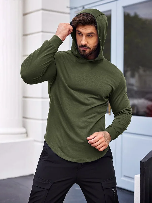 Weekend Savings Bonanza Workout Muscle Fit Cotton Blend Hoodie (US Only)