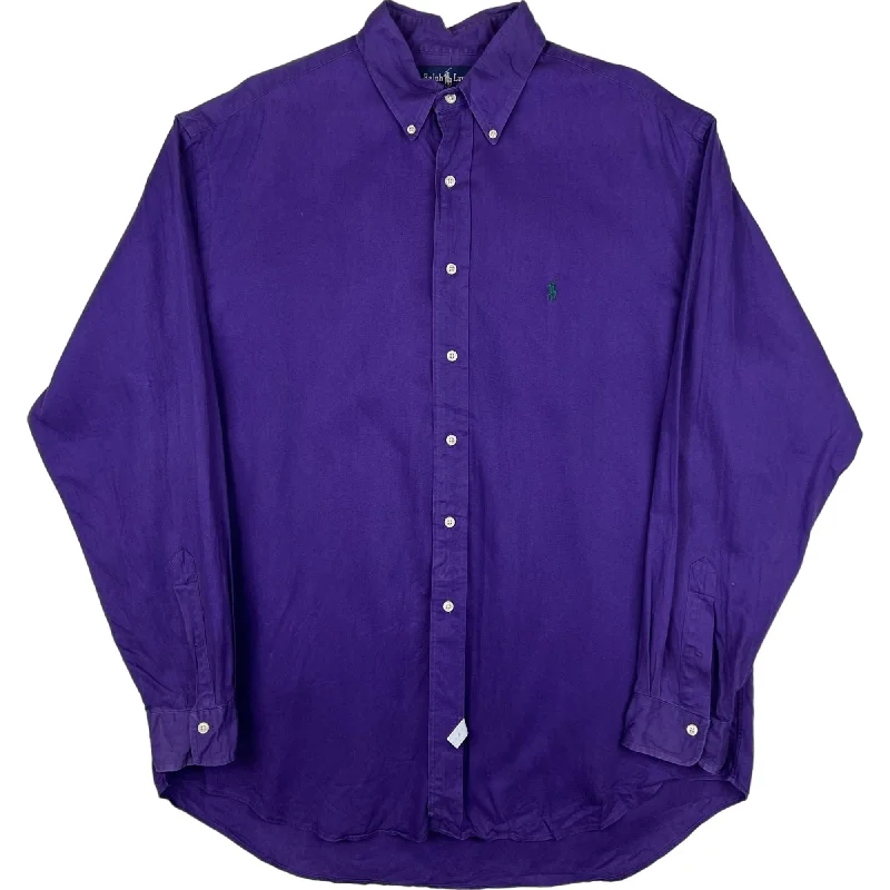 The Best Prices Ralph Lauren Button-Up Long Sleeve Shirt Purple