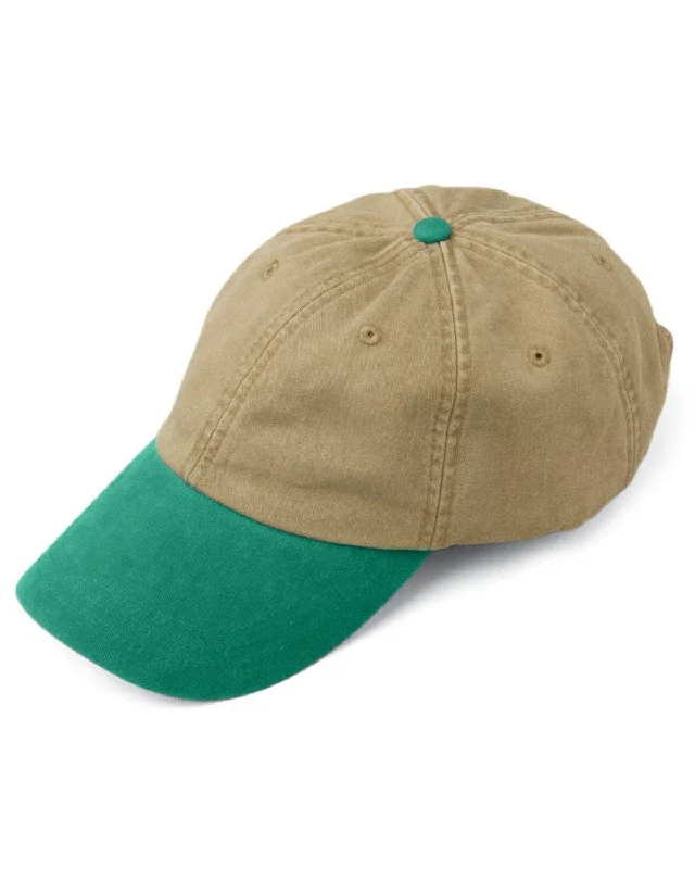 Weekend Bargains to Love Adams Low-Profile Washed Pigment-Dyed Cap | Khaki/ Aqua