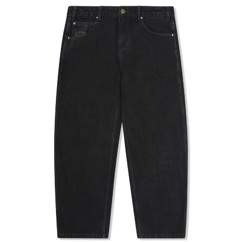Online Exclusive Butter Goods - Spider Denim Jeans Washed Black