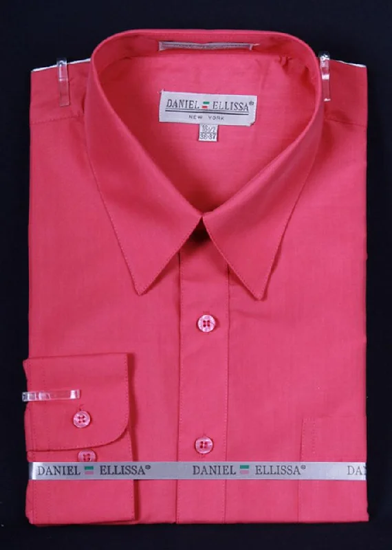 Exclusive Offers Men's Fuchsia Long Sleeve Dress Shirt