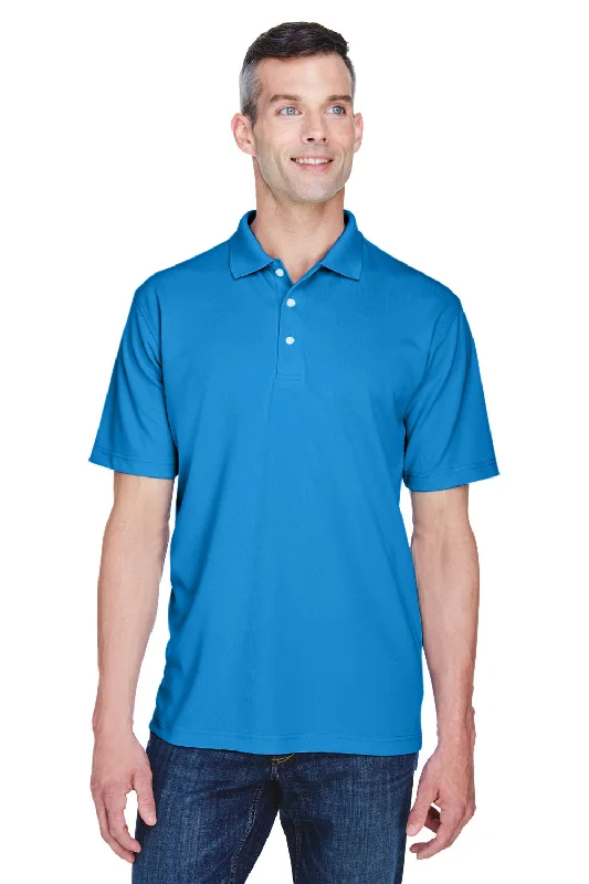 Weekend Deals to Brighten Your Day UltraClub Mens Cool & Dry Performance Moisture Wicking Short Sleeve Polo Shirt - Pacific Blue Weekend Deals to Brighten Your Day UltraClub Mens Cool & Dry Performance Moisture Wicking Short Sleeve Polo Shirt - Pacific Blue