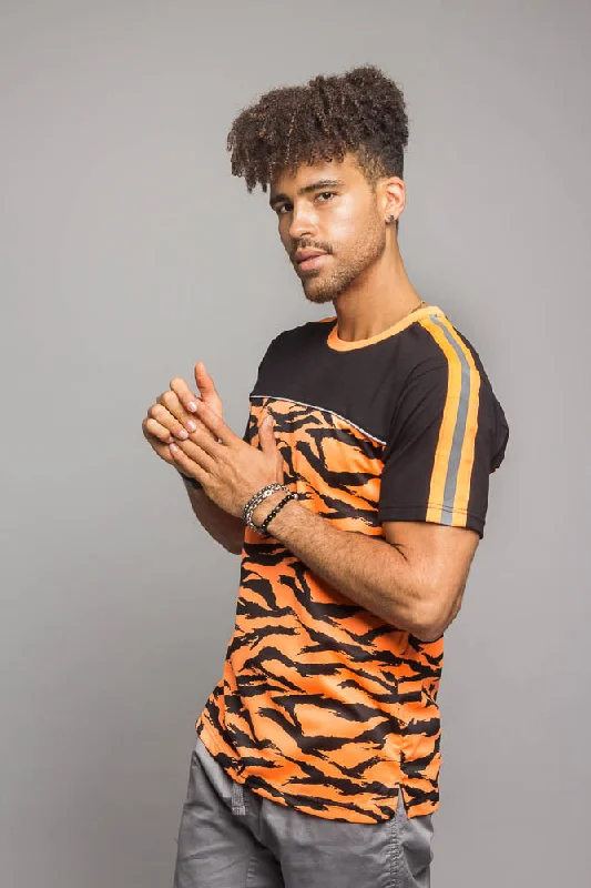 Clearance Sale Reflective Tiger Striped T-Shirt