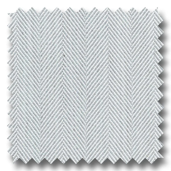 Value Deals Gray Herringbone Twill - Custom Dress Shirt