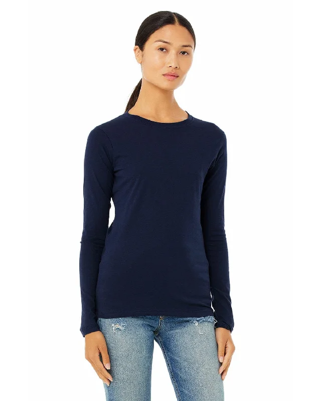 Act Fast Bella+Canvas Ladies Long Sleeve T-Shirt | Navy