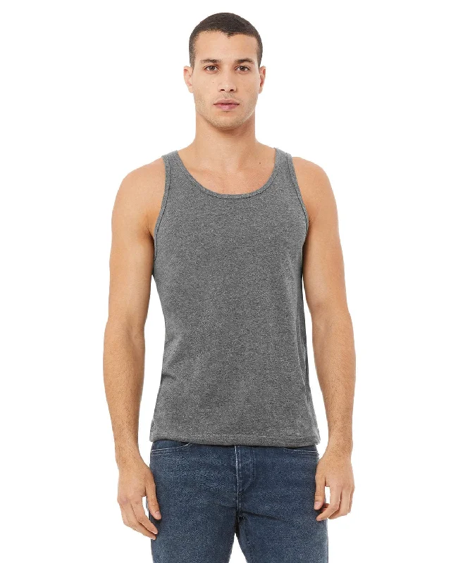 Customer Appreciation Sale Bella+Canvas Unisex Heather CVC Tank | Deep Heather