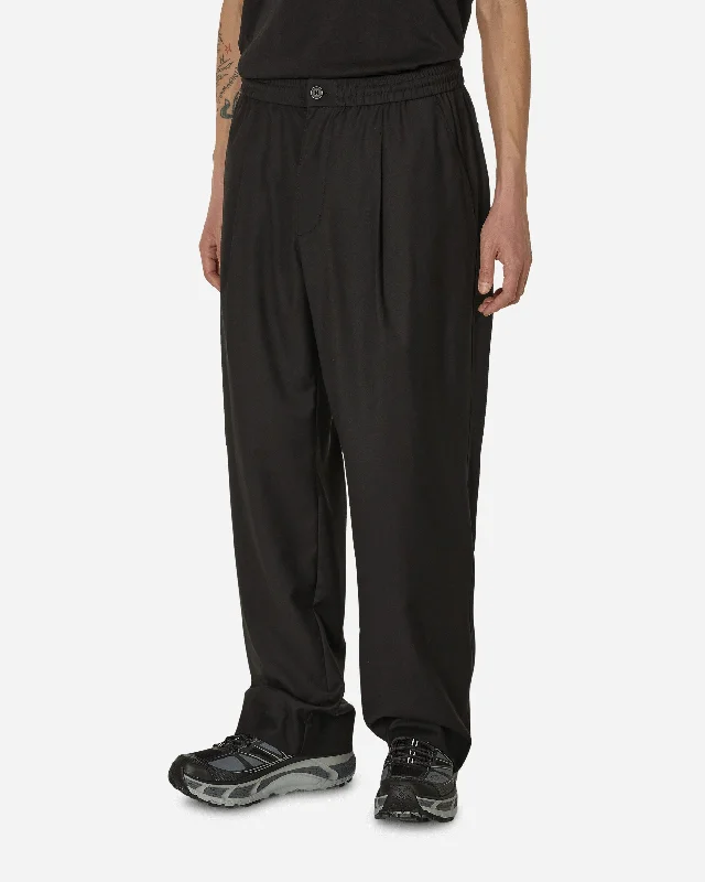 Weekend Bargains to Relish Pleated Wool Pants Black