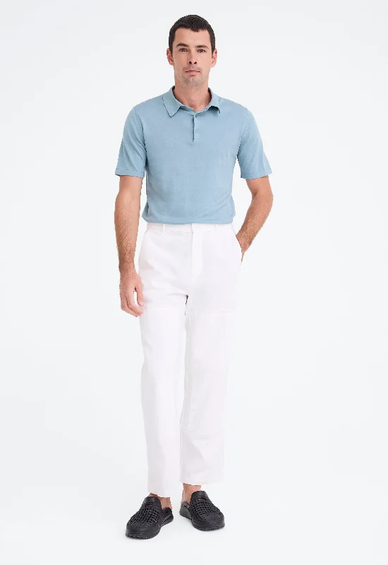 Weekend Specials to Delight Zane Cotton Denim Pant - White
