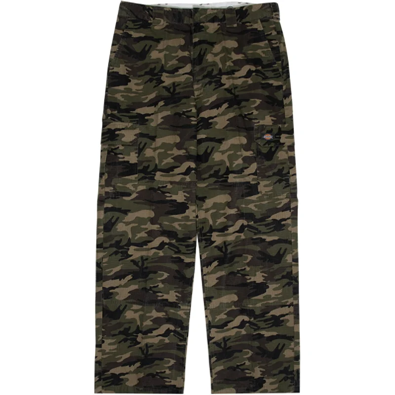 Discount Days Dickies - 85-283 Loose Fit Double Knee Ripstop Cargo Pants Camo