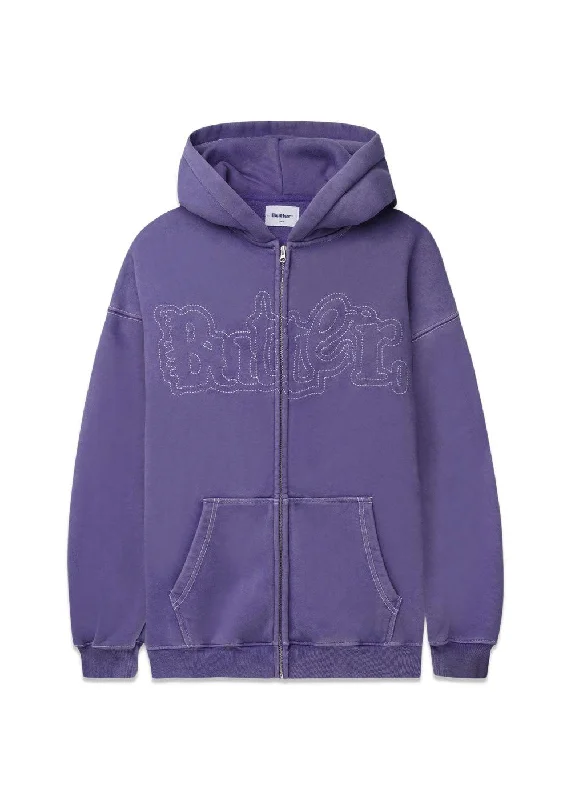 Doorbuster Deal Breakdown zip thru hood - Washed Purple