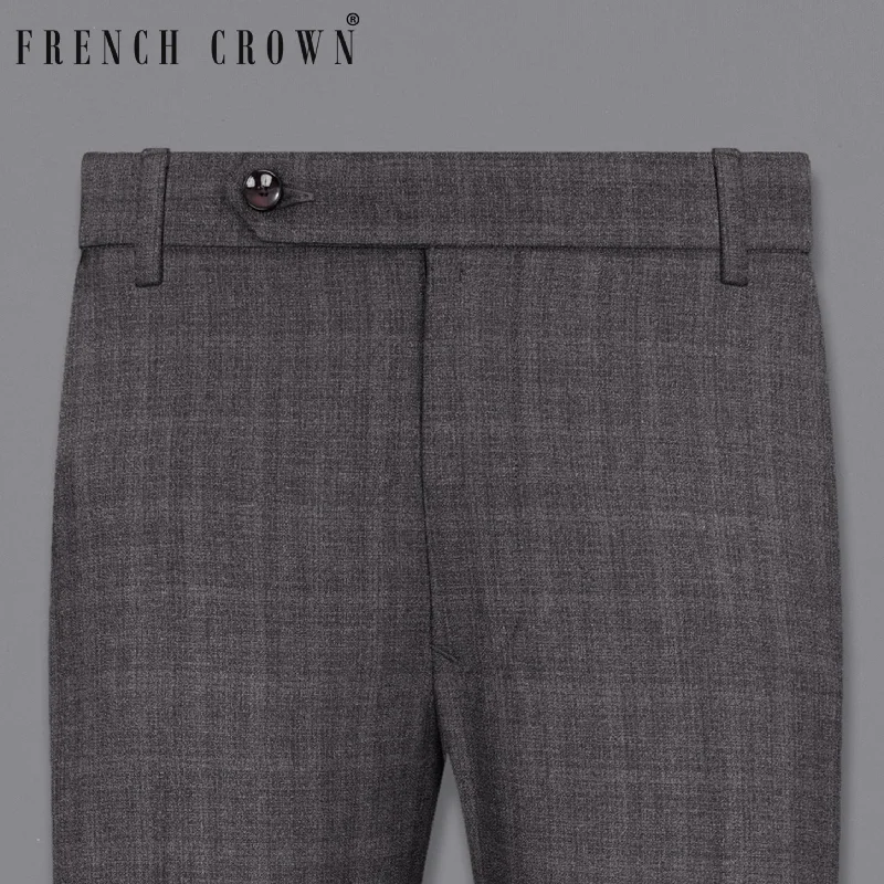 Act Fast Iridium Gray Plaid Pant