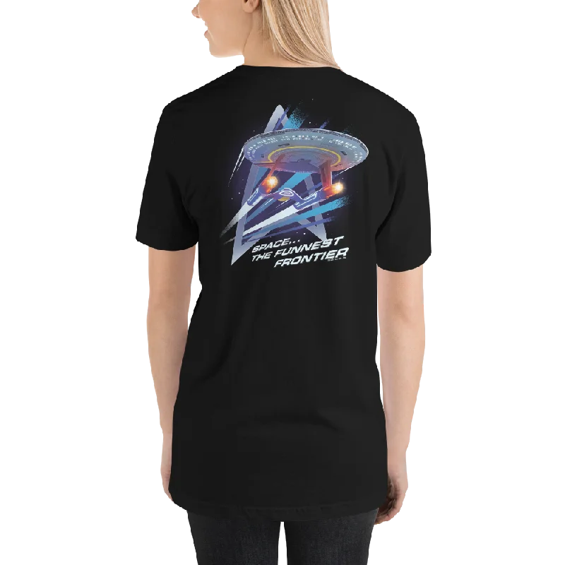 Special Price Star Trek: Lower Decks Space The Funnest Frontier Black Unisex Premium T-Shirt Special Price Star Trek: Lower Decks Space The Funnest Frontier Black Unisex Premium T-Shirt