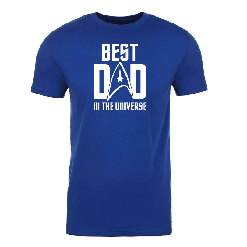 Year-End Clearance Star Trek: The Original Series Best Dad In The Universe Adult Short Sleeve T-Shirt Year-End Clearance Star Trek: The Original Series Best Dad In The Universe Adult Short Sleeve T-Shirt